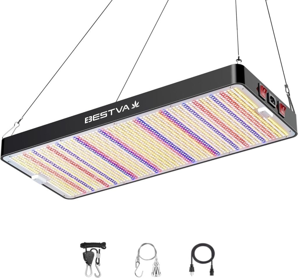 BESTVA 2023 Newest Upgrade 3000W Led Grow Light with High Yield Diodes Full Spectrum LED Grow Lights for Indoor Plants Greenhouse Veg Bloom Light Hydroponic Grow Lamp